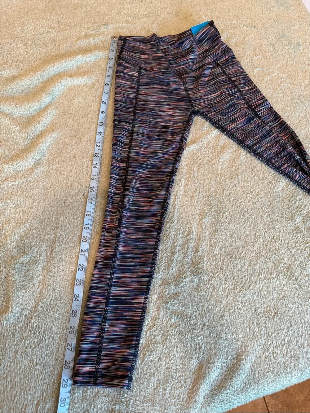 DSG Girls High Rise Leggings Size S 8-9 Multicolor Athletic NWT